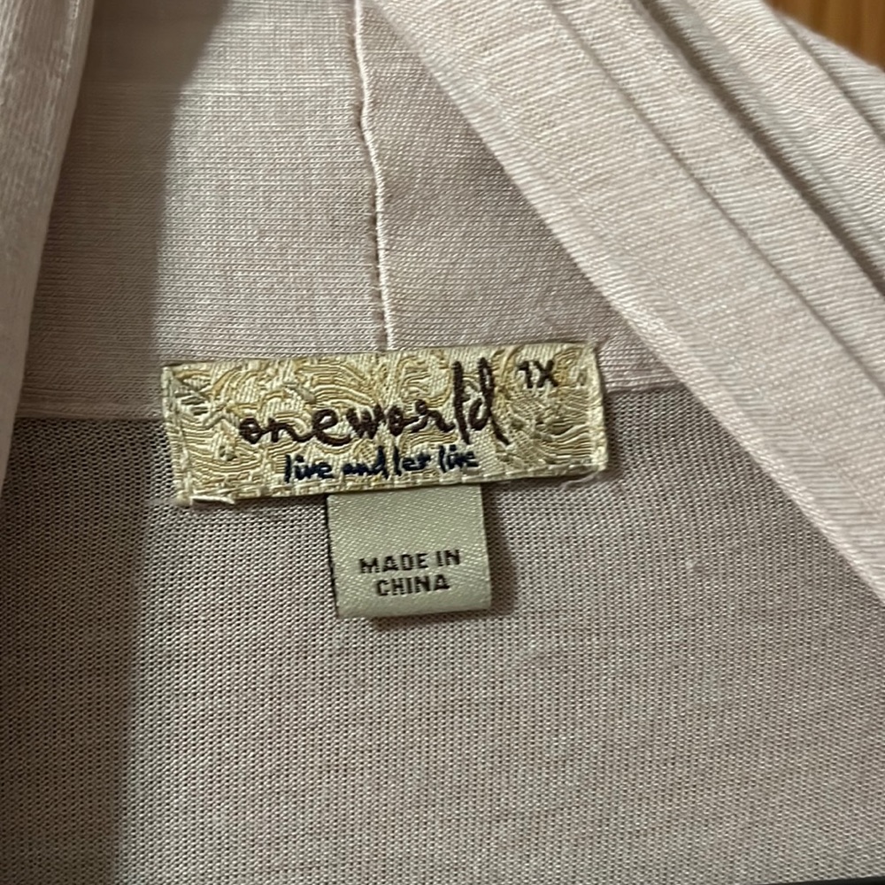 One world cardigan